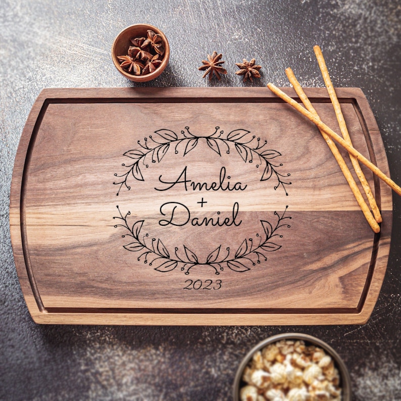 Personalized CUTTING BOARD Wedding Gift