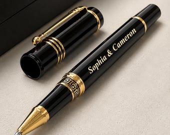 Luxury Executive Pen, Personalized Engraved Metal Ballpoint Signature Pen