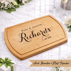 Personalized Charcuterie Board Gift for Couple, Wedding Housewarming Gift, Custom Cutting Boards