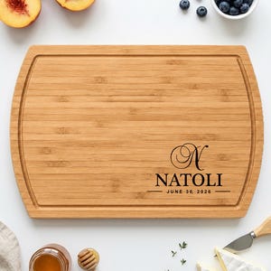 Family Name Charcuterie Board, Personalized Monogram Cutting Board, Handcrafted Cheese Boards