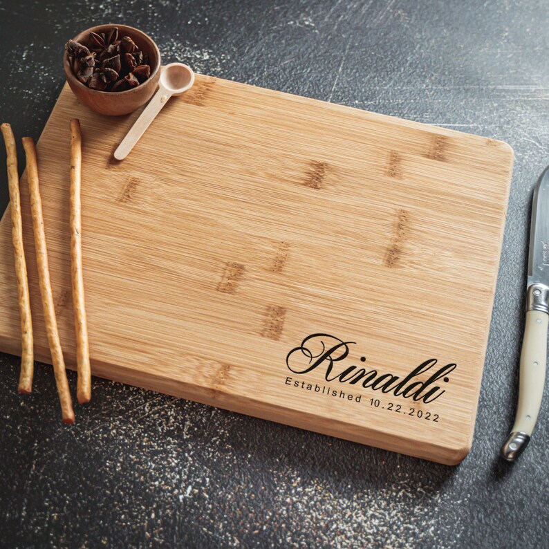 Personalized Cutting Board Wedding Gifts Custom Serving Board Etsy