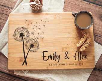 Cutting Board Personalized Charcuterie Board - Engraved Cutting Board, Custom Cutting Board, Wedding Gift, Anniversary Gift Engagement Gifts