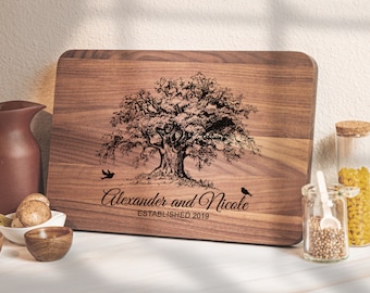 Personalized Cutting Board Engraved Cutting Board • Wedding Gift • Housewarming Gift • Unique Anniversary Gift for Couple