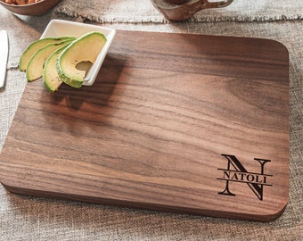 Personalized Cutting Board Custom Charcuterie Cheese Board With Cracker Slot For Wedding, Wood cutting board Housewarming Gift