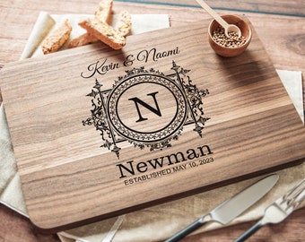 Personalized Cutting Board Wedding Gift Custom Charcuterie Boards, Bridal Shower Gift for Her Engagement Gifts Anniversary Gift