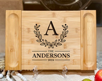 Charcuterie Board Personalized Serving Board Monogrammed Personalized Cheese Board Engagement Gift Bridal Shower Gift New Home Gift