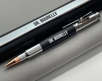 Engraved Pen for Men, Personalized Military Style Bolt Action Pen, Veteran Gift