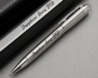 Personalized Pen Office Manager Gift, Custom Engraved Executive Pen
