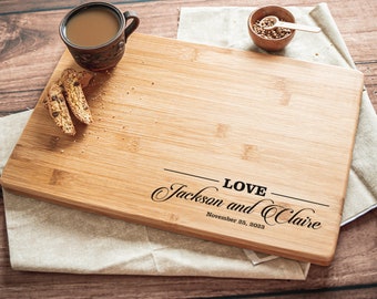Charcuterie Board Personalized Wedding Gift, Cheese Cutting Board  Engagement Gift Bridal Shower Gift Anniversary Gifts for Couple Mother Day  