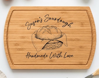 Personalized Cutting Board, Engraved Bread Board, Custom Christmas Gift for Her
