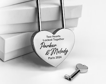 Wedding Couple Gifts Personalised Large Padlock Anniversary Gift Present Love Lock Personal Padlock Gift Engraved Gifts for Boyfriend