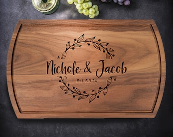 Anniversary Gift - Personalized Cutting Board, Wedding Gift, Charcuterie Board, Couple Gift, Engagement Gift, Housewarming Cutting Board