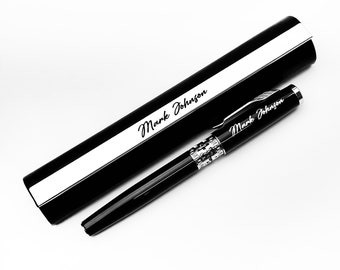 Personalized Engraved Rollerball Pen with Name, Custom Pen Gift for Birthday, Anniversary, Husband, Son