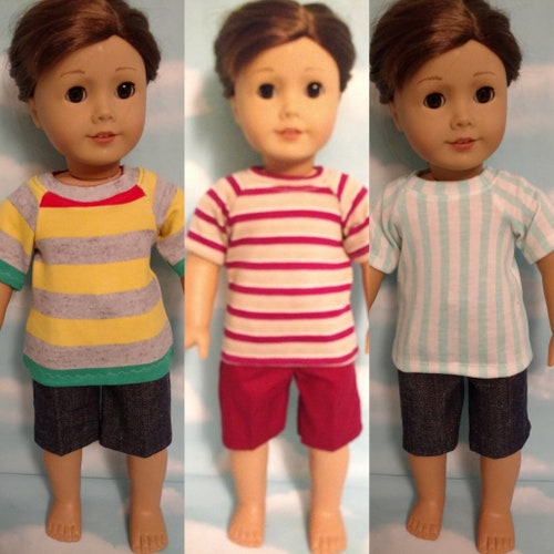 18 Inch Boy Doll Clothes Shirt button Down and Shorts or Etsy
