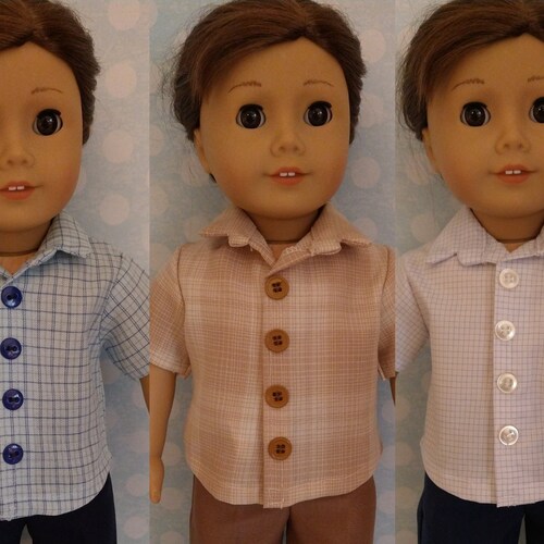 18 Inch Boy Doll Clothes Shirt button Down and Shorts or Etsy