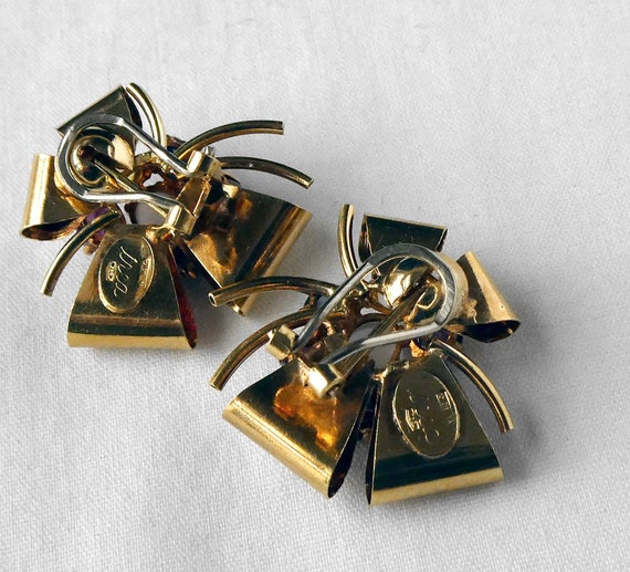 Vintage 18k Gold 1940 Multi Gems Moonstone Sapphi… - image 3