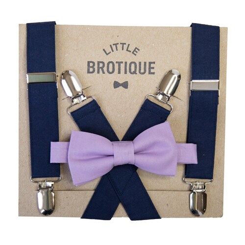 Lavender Bow Tie and Suspender Set for Men Boys Toddlers Etsy
