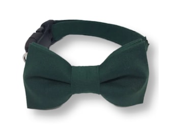 Forest Green Dog Bow Tie