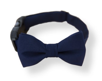 Navy Dog Bow Tie