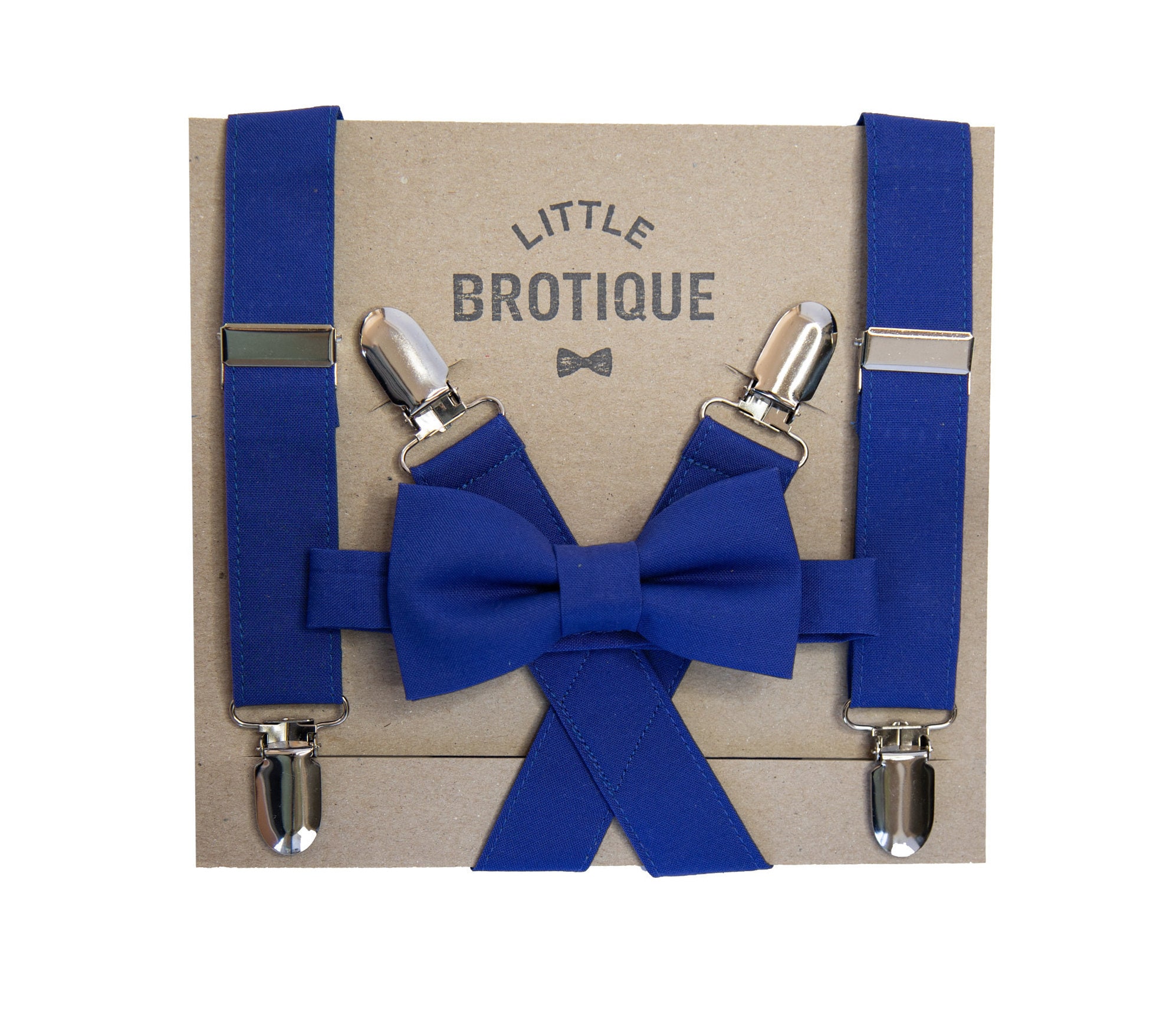 Royal Blue/ Horizon Bow Tie and Suspender Set for Men Boys Etsy