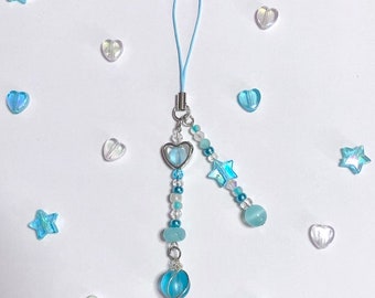 VALORANT - Abalorio para móvil azul hecho a mano inspirado en el orbe salvia