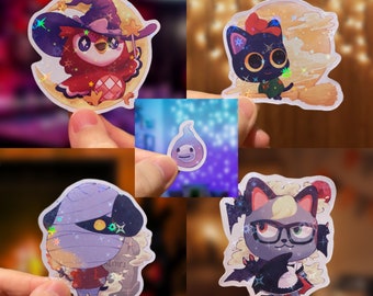 Halloween AC 2.5" Waterproof Holographic Glossy Stickers