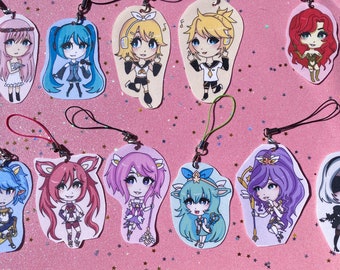SET 1 | 3" Laminated Anime/Video Game Charms
