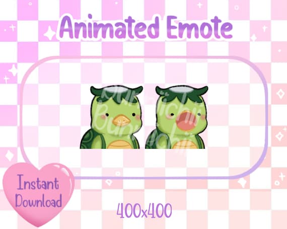 Animated Cute Green Kappa Pngtuber Twitch/discord - Etsy