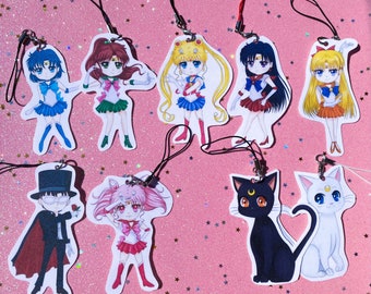 SET 2 | 3" Laminated Anime/Video Game Charms