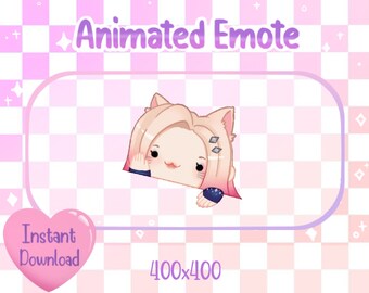 Animated K/DA ALL OUT Ahri Bongo Cat - League of Legends Twitch/Discord Emote & Sticker