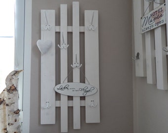 Wardrobe narrow white "lamemo Variable", 41 x 91 cm, genuine handcraft