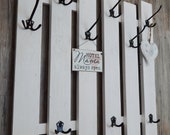 Garderobe, weiss, breit