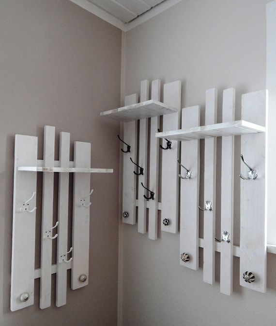 Regal-Garderobe, weiss, schmal