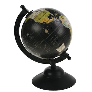 Globus auf Metallständer 3D Weltkarte Schwarz / mittelgroße Weltkugel Globus schwarz weiß / mittelgroße Weltkugel Globus schwarz weiß / mittelgroße Weltkugel Globus schwarz / mittelgroße Weltkugel