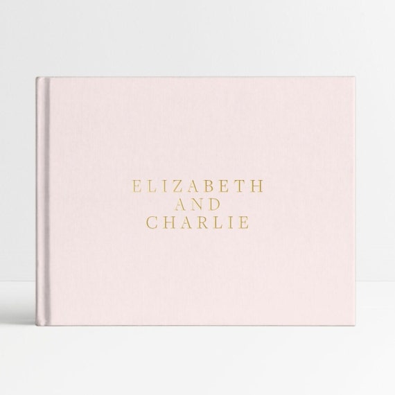 Wedding Guest Book, Personalized Wedding Guestbook, Wedding Guest Sign In Book, Reception Guestbook, Modern Wedding Photobook - ST1GBF