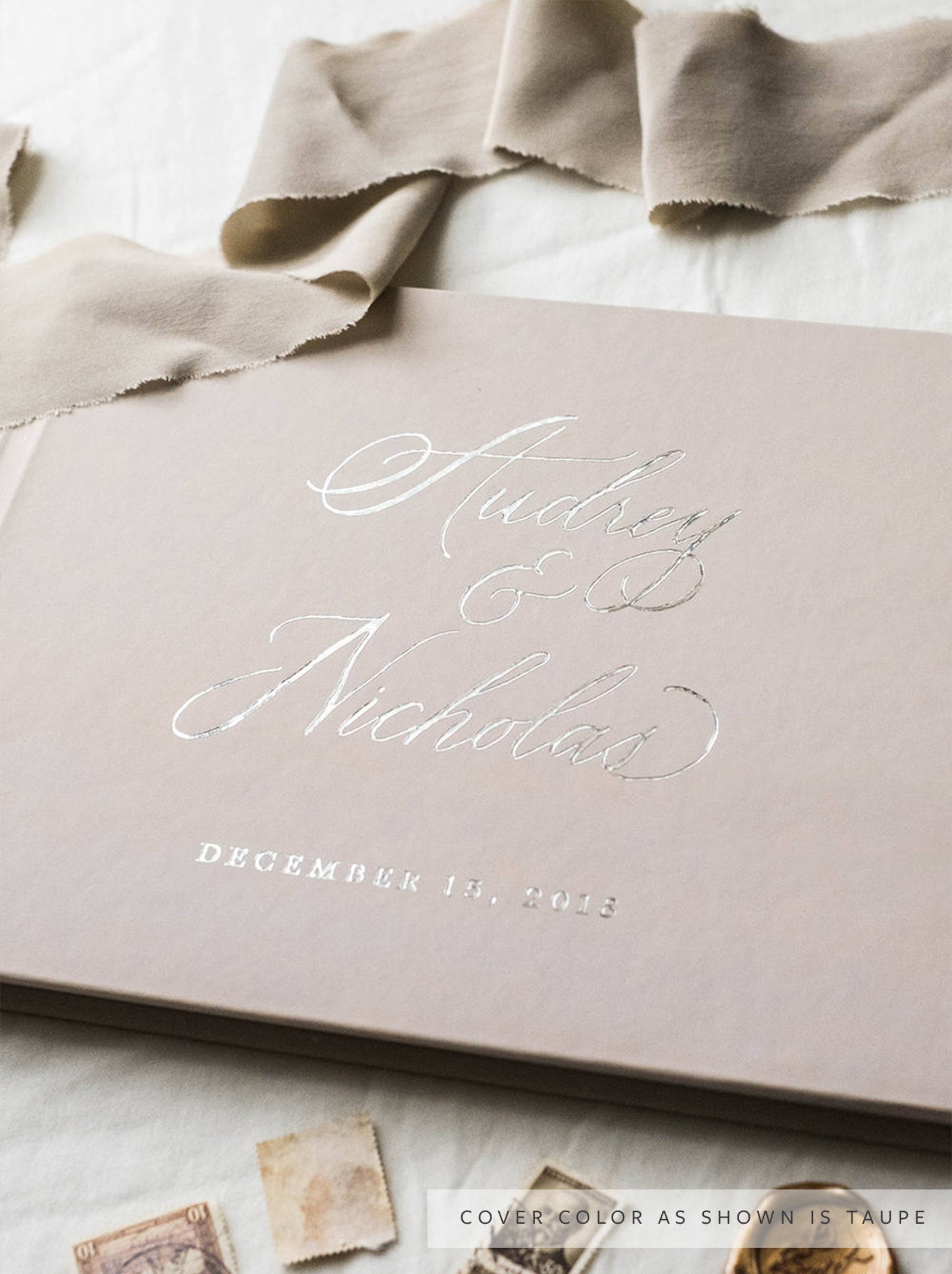 Wedding Guest Book Wedding Guestbook Foil Guest Book Guest Etsy