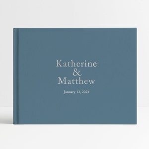 Custom Wedding Guest Book, Reception Guestbook, Wedding Guest Sign In Book, Personalized Wedding Guestbook, Wedding Album - CS1GBF