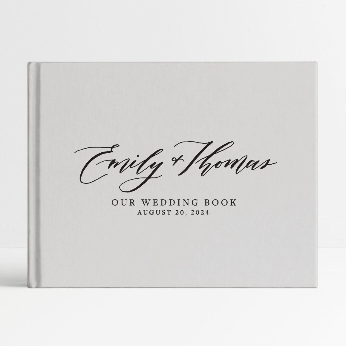 Gray Wedding Guest Book, Black Guestbook, Wedding Guest Book, Photobook, Guest Sign In, Polaroid Guest Book - FO1GB