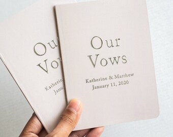 vow books, wedding vow book, vowbook set, vowbooks, foil vow book, booklet - Little Carabao Studio #TR01VBF