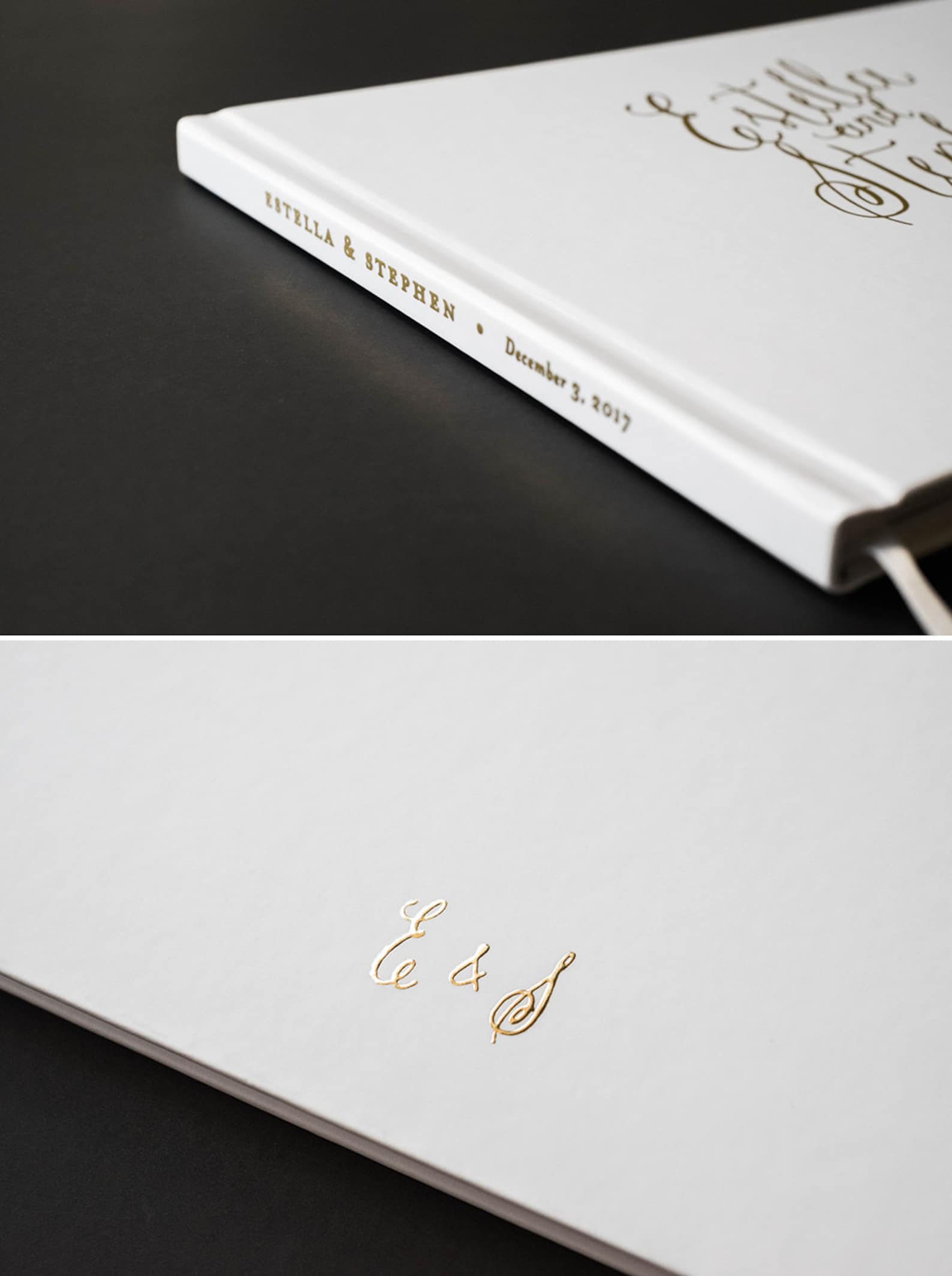 Wedding Guest Book Wedding Guestbook Foil Guest Book Guest Etsy