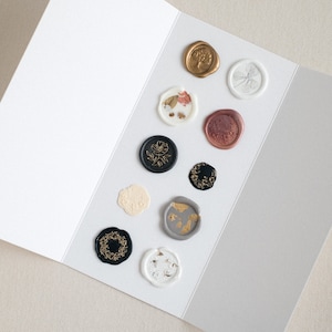 Mystery Wax Seal Stickers, Self-Adhesive Wax Seals, Invitation Wax Seal Stickers,