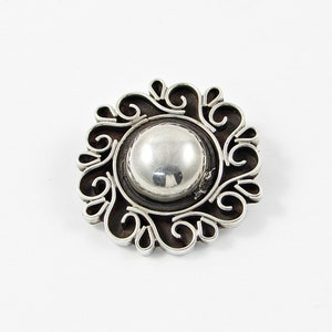 スターリングシルバーブローチ、タスコメキシコ925シルバー、1と