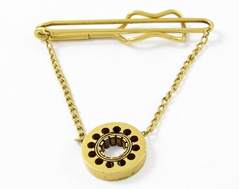 Fermoir à Cravate Vintage Hadley En Or 12 Carats - Clip Cravate Rempli Or