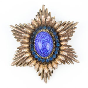 Trifari Brooch, Gold Tone, 1960s Vintage Trifari Crown