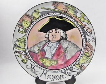 Royal Doulton Professional Series Plate, The Mayor, Cabinet Plate, Display Plate, 10.5 Inches