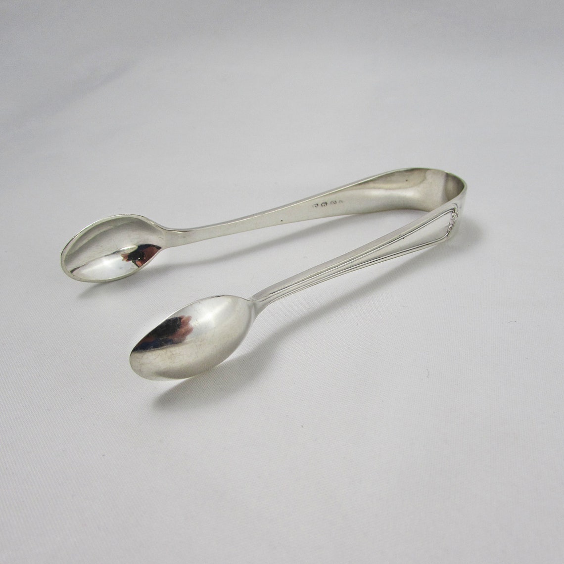 Silver Plated Sugar Cube Tongs Spoon Tongs Vintage Etsy