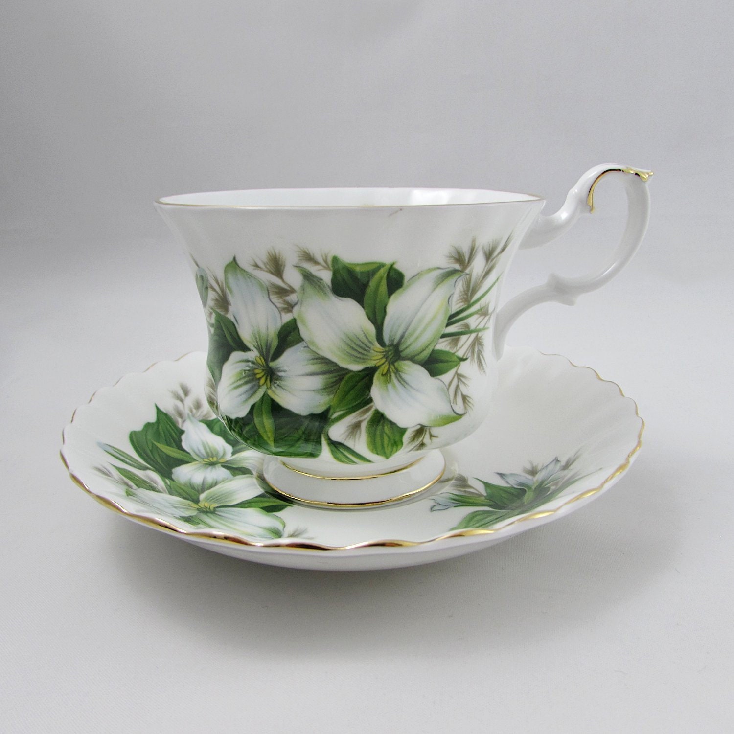 Tea Cups & Sets Drink & Barware Birth Flower of May Lily of the Valley