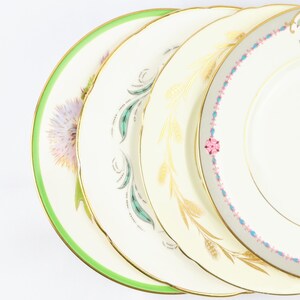 Mismatched Salad Plates, 8 - 9 Inch Plates, Luncheon Plates, Vintage ...