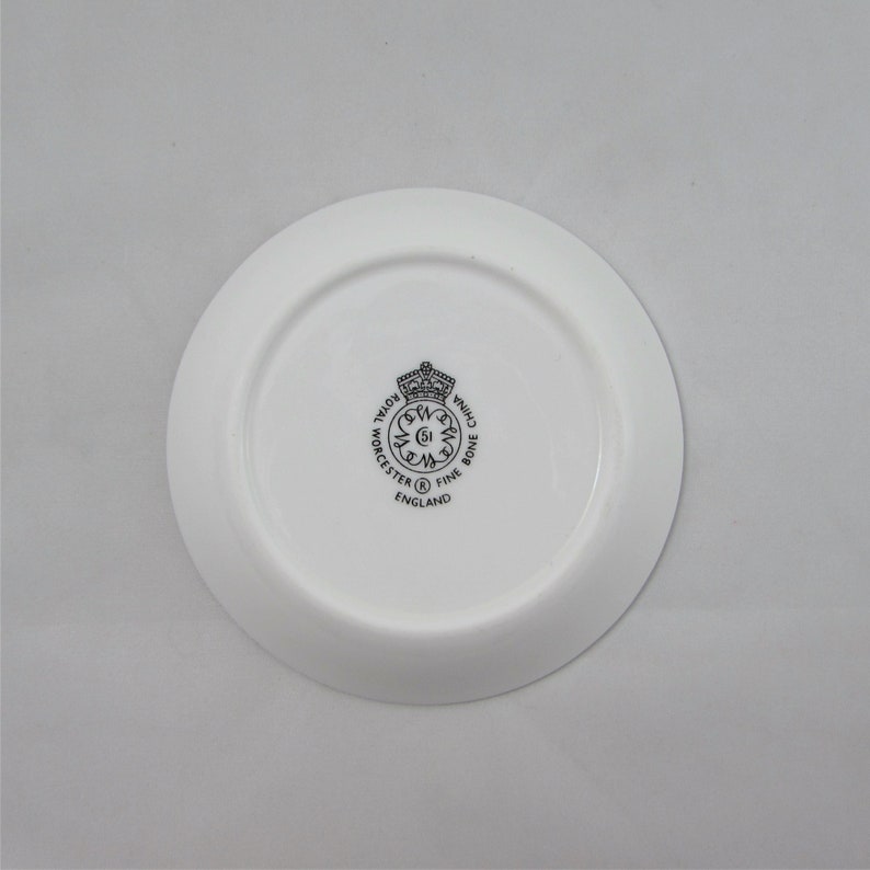 Royal Worcester Vintage Bone China 4 Inches Trinket Dish with Bird
