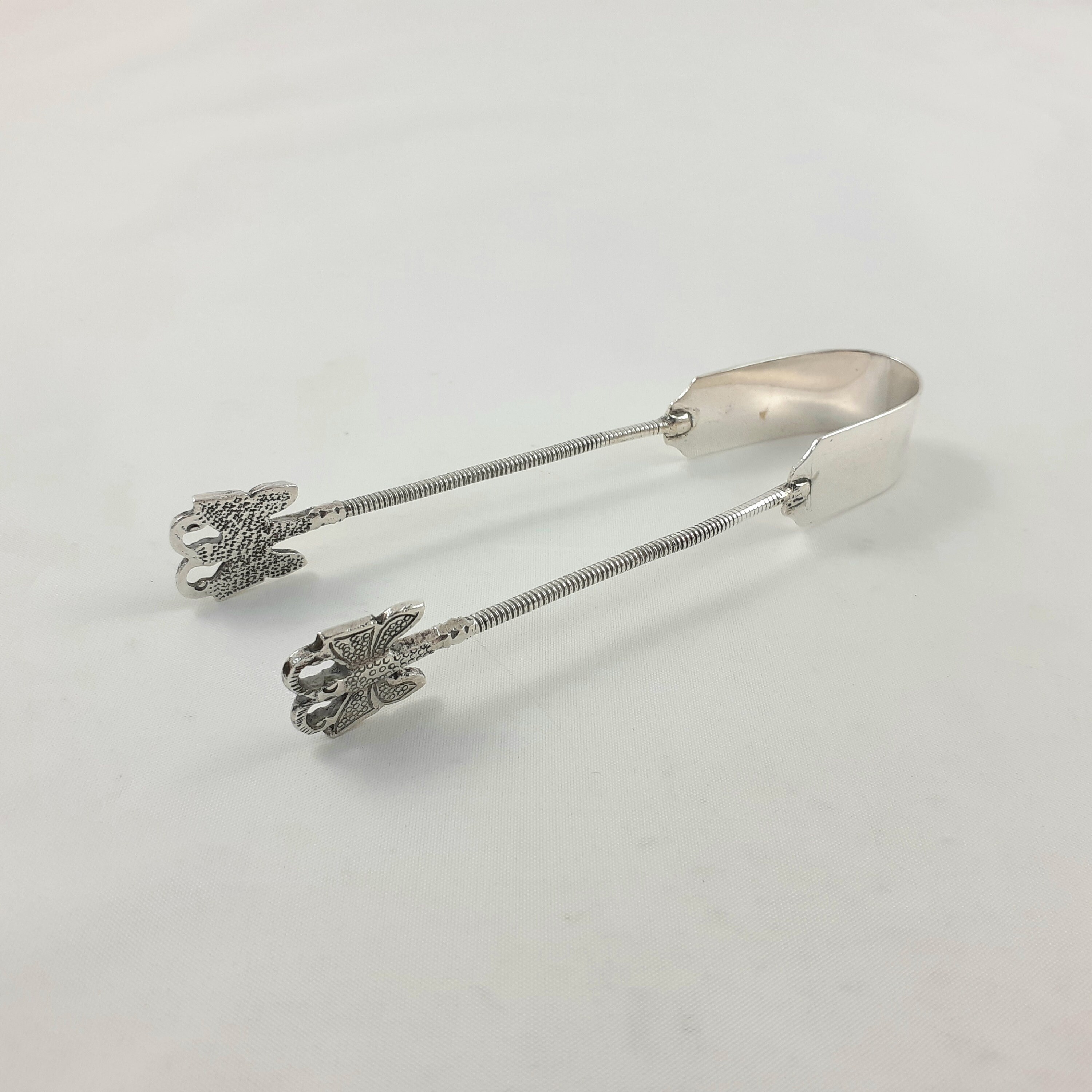 Silver Plated Sugar Cube Tongs Butterfly Tongs Vintage Etsy